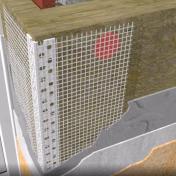 Профиль угловой ПВХ с армирующей сеткой 7,5х7,5   2,5 м, РФ