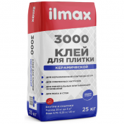 Плиточный клей ilmax 3000 для керамической плитки, 25кг