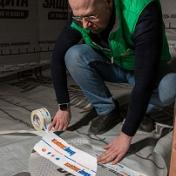 Клейкая лента КНАУФ Защита, односторонняя / 25 м