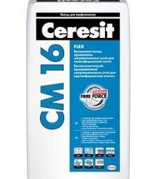 Клей для плитки Ceresit CM 16 "Flexible", 25кг