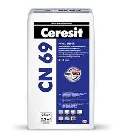 Самонивелирующая смесь для стяжки Ceresit CN 69, 25кг