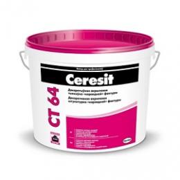 Ceresit CT 64 . Декоративная акриловая штукатурка «КОРОЕД» 2мм, 25кг