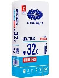 Шпатлевка цементная финишная «Тайфун Мастер» №32с (серая), 25кг