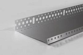 Цокольный профиль (алюминий) с перфорацией и капельником  103мм 2.5 м . Польша