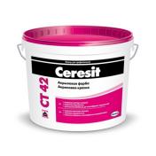 Акриловая краска Ceresit CT 42, 15л (водно-дисперсионная)