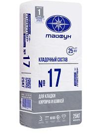 Клей для кирпича и камней Тайфун Мастер №17, 25 кг