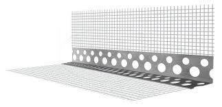 Уголок штукатурный алюмиевый с  сеткой А-0,25-18,5-3000-75 РБ
