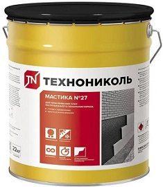 МАСТИКА ПРИКЛЕИВАЮЩАЯ ТЕХНОНИКОЛЬ №27 (22кг)