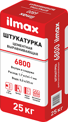 ilmax 6800 штукатурка цементная выравнивающая (машинного нанесения)